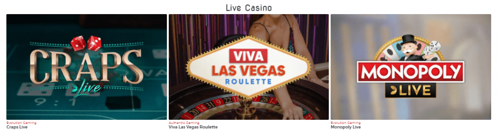 Lucky31 Casino Live Games